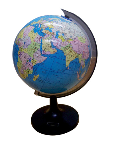 平面地形地球儀